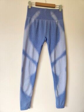 Gymshark Illuminating Seamless Leggings Morning Oasis Blue High Waisted Rare L